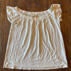 Hollister White Off-Shoulder Blouse